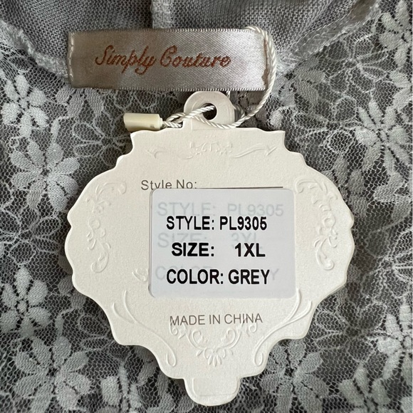 Simply Couture Tunic Length Lace & Knit Vest With Top 1XL May Fit L/XL N… - Picture 11 of 15